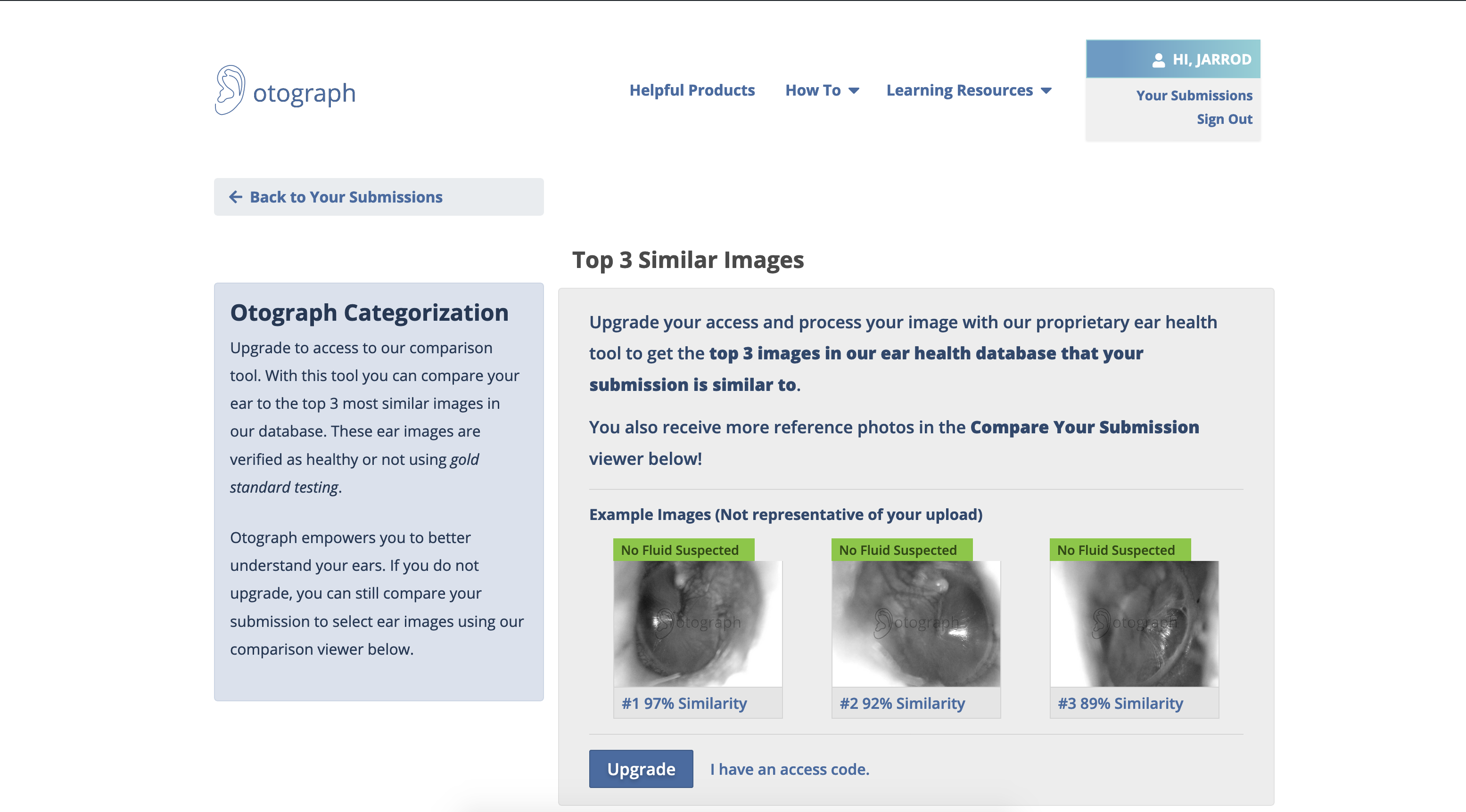 Otograph website screenshot